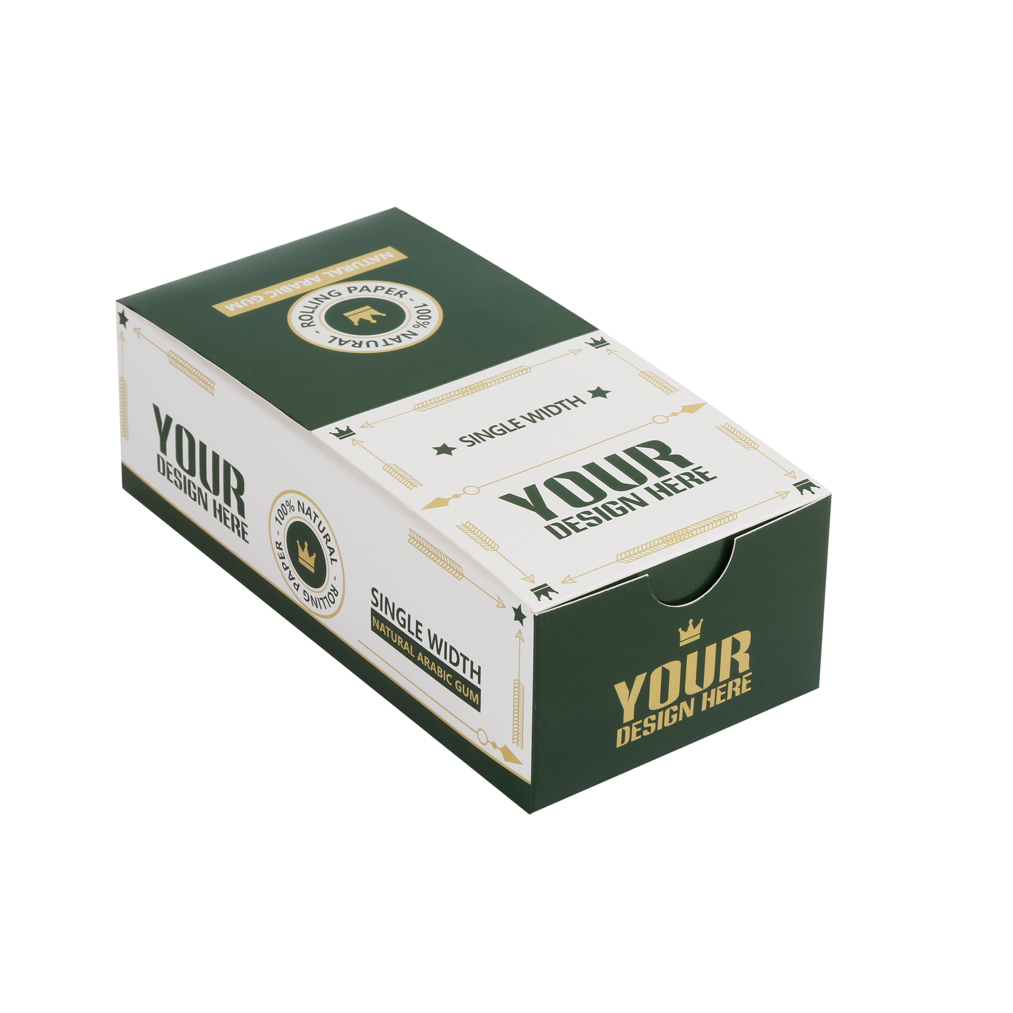 Single Width Size Custom Rolling Papers Booklet With Free Shipping