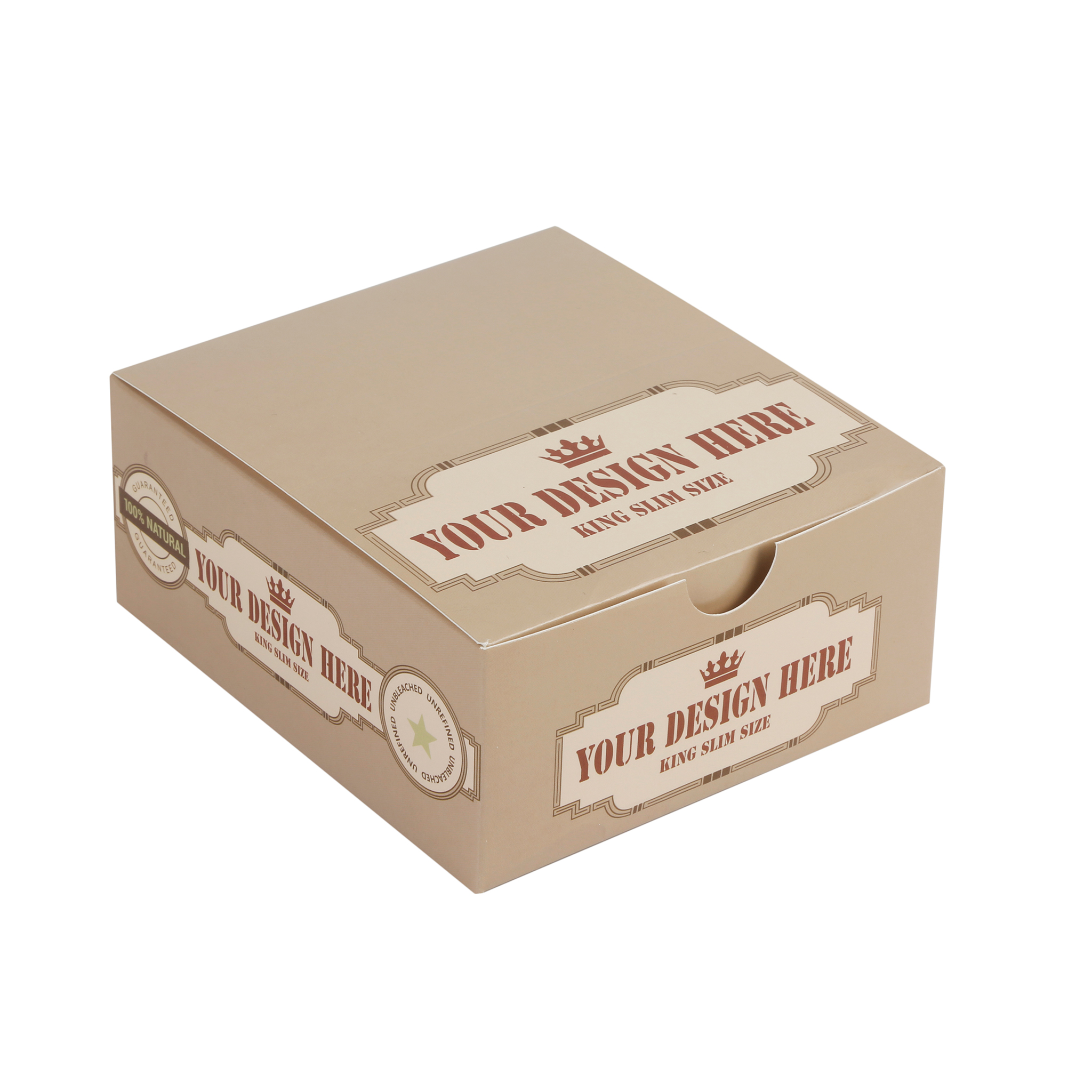 King Slim Size Rolling Papers Booklets with Your Own Design