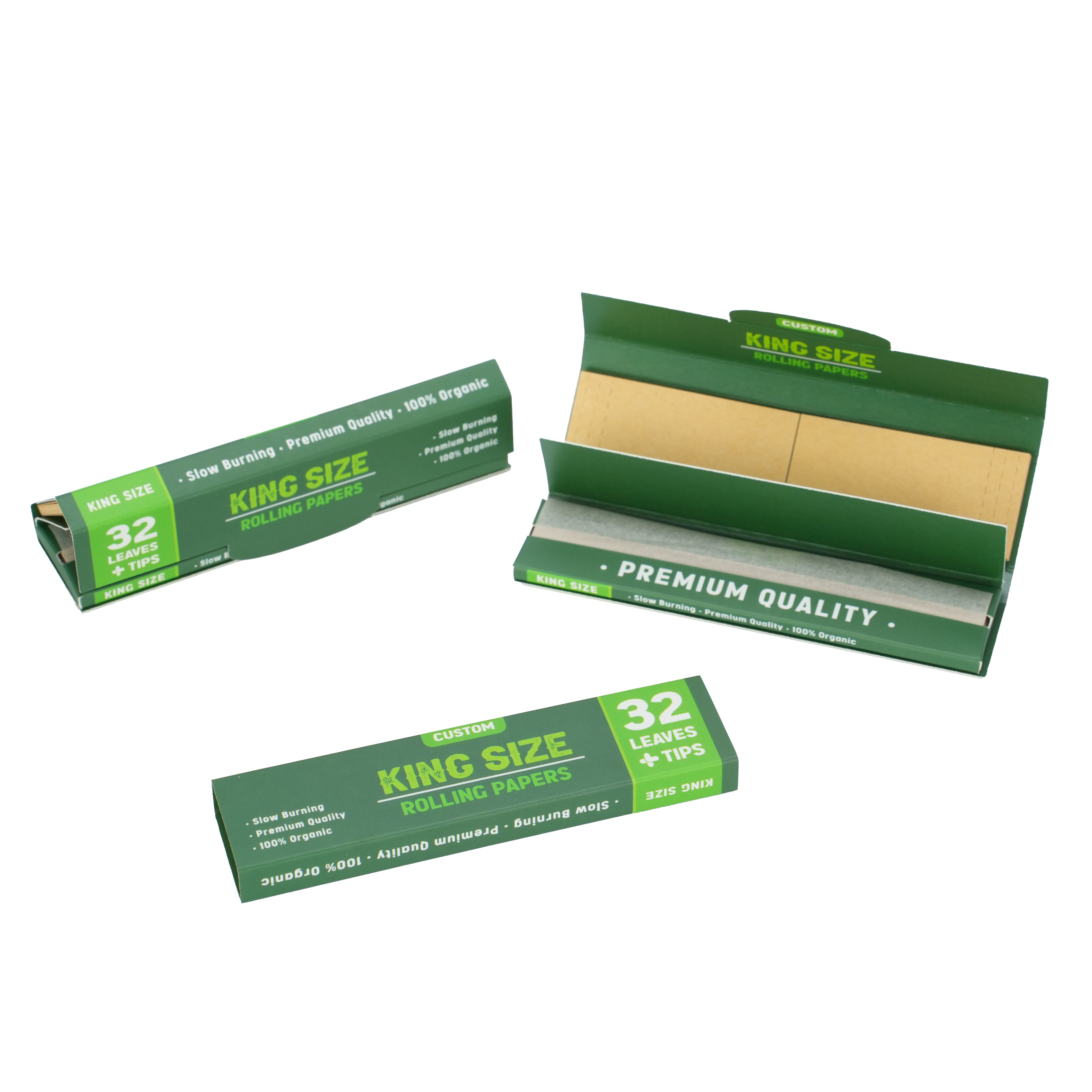King Slim Size Booklets with Filter Tips Stock Sample Pack