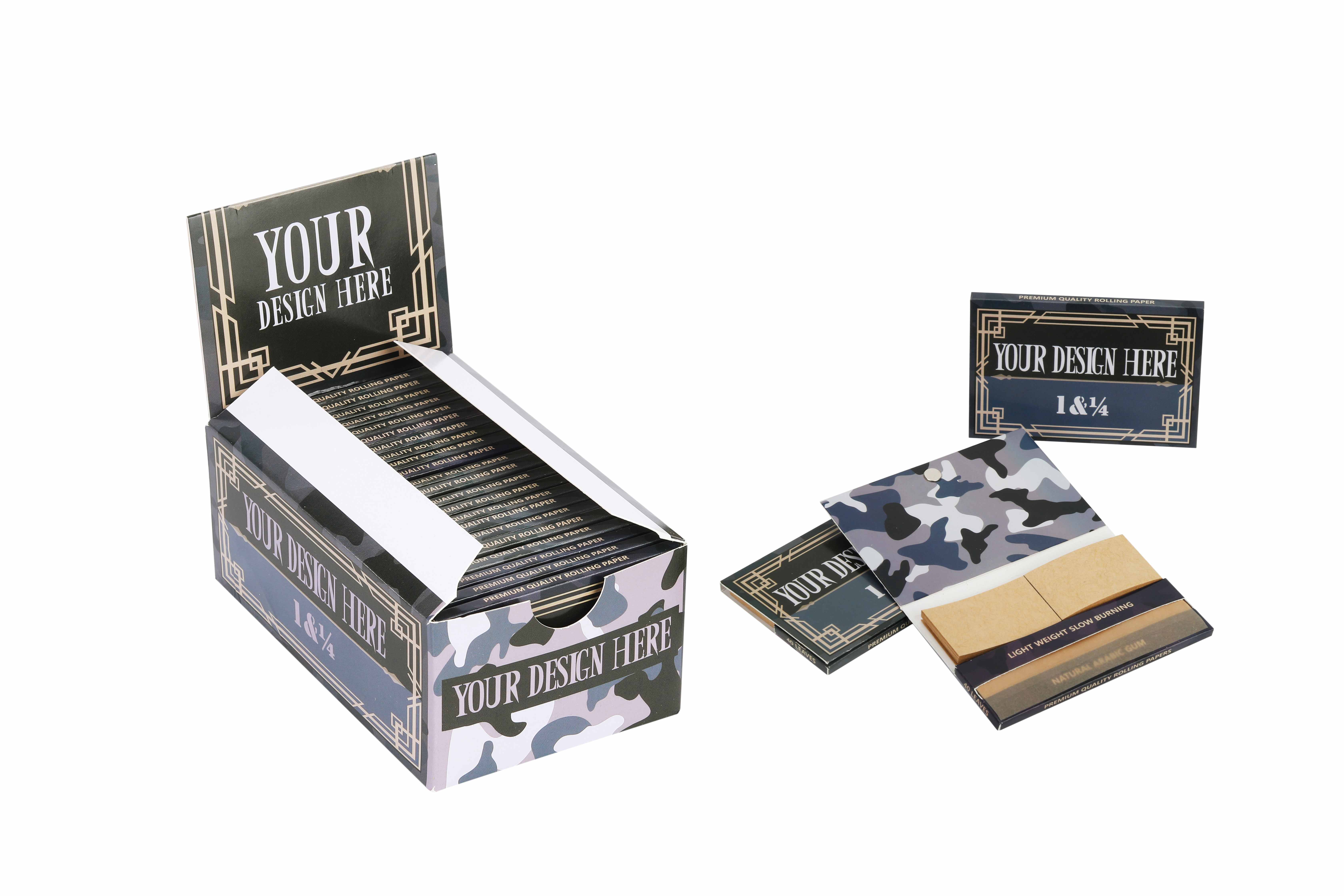 Custom Rolling Papers In Round Magnet Enclosure With Tips